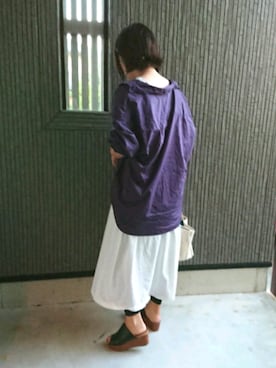 「LAKOLE（ラコレ）のアイテム（ワンピース）」を使った、Kuroさん（レディース・154cm）の秋コーディネート