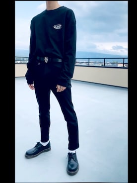 「LMCのアイテム（トップス）」を使った、isさん（メンズ・173cm）の春コーディネート