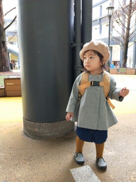 「ショッピング」｜「アイテム（ジャケット/アウター）」を使った、akari9876さん（キッズ・90cm）の冬コーディネート