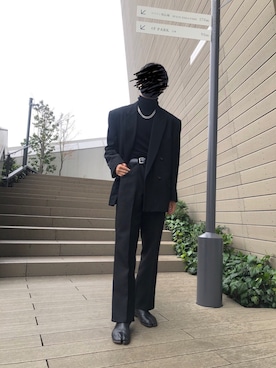 「Maison Margiela（メゾンマルジェラ）のMaison Margiela ‘TABI’(タビ)ブーツ（ブーツ）」を使った、アヤタロウさん（メンズ・167cm）の春コーディネート