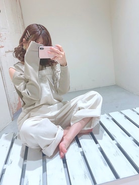 「大学生コーデ」｜「アイテム（サロペット/オーバーオール）」を使った、ちゃ。さん（レディース・150cm）の秋コーディネート