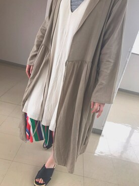 「H&M（エイチ・アンド・エム）のアイテム（ワンピース/ドレス）」を使った、A さん（レディース・161cm）の春コーディネート