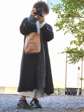 「MALAIKA（マライカ）のアイテム（パンツ）」を使った、りょーまさん（メンズ・160cm）の秋コーディネート