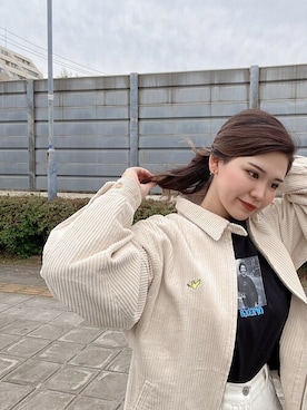 「レディース」｜「アイテム（その他アウター）」を使った、Portさん（レディース・163cm）の秋コーディネート