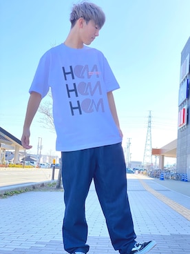 「アイテム（Tシャツ/カットソー）」を使った、Portさん（レディース）の春コーディネート