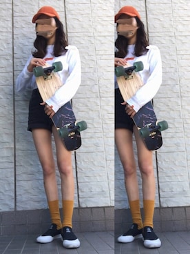 「やっぱりストリートが好き」｜「アイテム（スリッポン）」を使った、non.さん（レディース・169cm）の秋コーディネート