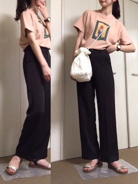 「アイテム（腕時計、ブラウン系）」を使った、non.さん（レディース・169cm）の秋コーディネート