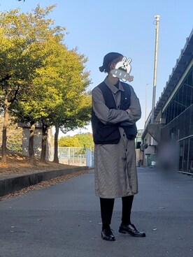 「アイテム（ステンカラーコート）」を使った、はーるきんぽんさん（メンズ・183cm・20代）の冬コーディネート