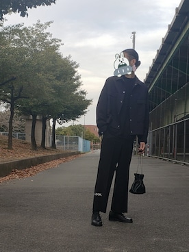 「NOISE MAKER（ノイズメーカー）のアイテム（パンツ）」を使った、はーるきんぽんさん（メンズ・183cm）の冬コーディネート