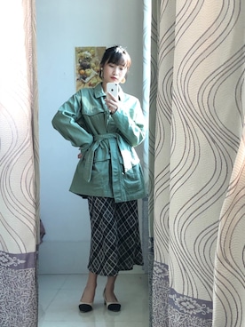 「MONKI（モンキ）のアイテム（その他アウター）」を使った、chunlaiさん（レディース・158cm）の冬コーディネート