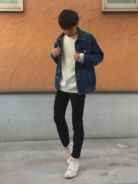 「SHIPS JET BLUE（シップスジェットブルー）のアイテム（ジャケット/アウター）」を使った、Ryoさん（メンズ・173cm）の春コーディネート
