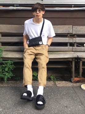 「BEAMS BOY（ビームスボーイ）のアイテム」を使った、Ryoさん（メンズ・172cm）の夏コーディネート