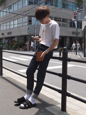 「suicoke（スイコック）のアイテム」を使った、Ryoさん（メンズ・172cm）の夏コーディネート