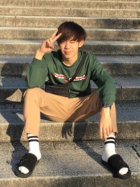 「BEAMS BOY（ビームスボーイ）のアイテム」を使った、Ryoさん（メンズ・172cm）の秋コーディネート