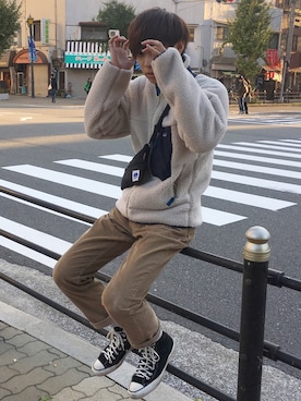 「BEAMS BOY（ビームスボーイ）のアイテム」を使った、Ryoさん（メンズ・172cm）の秋コーディネート