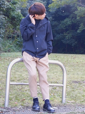 「Dr. Martens（ドクターマーチン）のDr.Martens (ドクターマーチン)/1461 3EYE GIBSON SHOES（その他シューズ）」を使った、Ryoさん（メンズ・172cm）の秋コーディネート