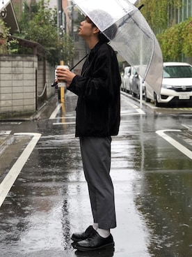 「MONKEY TIME（モンキータイム）のアイテム（ブルゾン）」を使った、Ryoさん（メンズ・172cm）の秋コーディネート