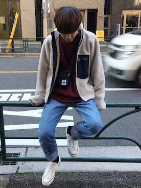 「BEAMS BOY（ビームスボーイ）のアイテム」を使った、Ryoさん（メンズ・172cm）の冬コーディネート