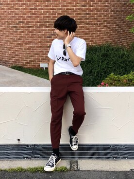 「ROSTER SOX（ロスターソックス）のアイテム（レッグウェア）」を使った、Ryoさん（メンズ・172cm）の夏コーディネート
