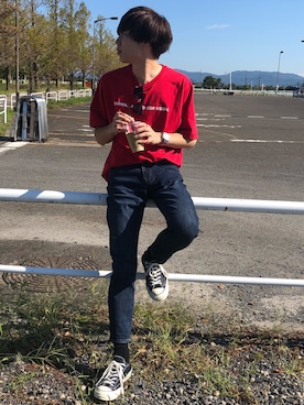 「ROSTER SOX（ロスターソックス）のアイテム（レッグウェア）」を使った、Ryoさん（メンズ・172cm）の秋コーディネート
