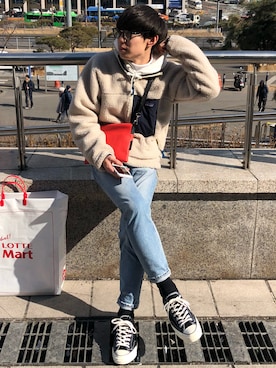 「ITTI（イッチ）のアイテム（バッグ）」を使った、Ryoさん（メンズ・172cm）の秋コーディネート