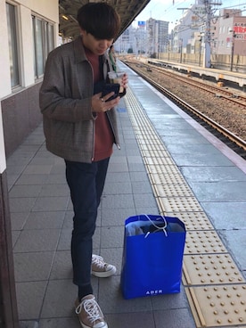 「Steven Alan（スティーブンアラン）のアイテム（ブルゾン）」を使った、Ryoさん（メンズ・172cm）の秋コーディネート