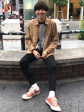 「MR.GENTLEMAN（ミスタージェントルマン）のアイテム」を使った、Ryoさん（メンズ・172cm）の夏コーディネート