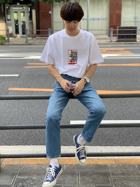 「BlackEyePatch（ブラックアイパッチ）のアイテム」を使った、Ryoさん（メンズ・172cm）の夏コーディネート