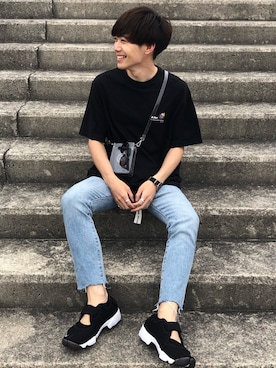 「MR.GENTLEMAN（ミスタージェントルマン）のアイテム」を使った、Ryoさん（メンズ・172cm）の夏コーディネート