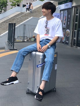 「BlackEyePatch（ブラックアイパッチ）のアイテム」を使った、Ryoさん（メンズ・172cm）の夏コーディネート