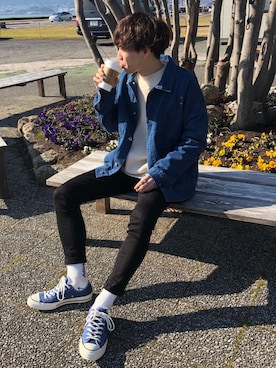 「rehacer（レアセル）のアイテム（ジャケット/アウター）」を使った、Ryoさん（メンズ・172cm）の秋コーディネート