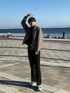 「Steven Alan（スティーブンアラン）のアイテム（ブルゾン）」を使った、Ryoさん（メンズ・172cm）の秋コーディネート