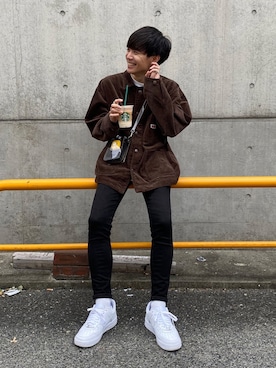 「MR.GENTLEMAN（ミスタージェントルマン）のアイテム」を使った、Ryoさん（メンズ・172cm）の秋コーディネート