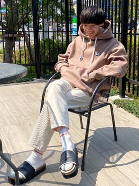 「ROSTER SOX（ロスターソックス）のアイテム（レッグウェア）」を使った、Ryoさん（メンズ・172cm）の春コーディネート