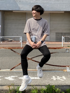 「Steven Alan（スティーブンアラン）のアイテム（スニーカー）」を使った、Ryoさん（メンズ・172cm）の春コーディネート