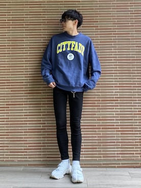 「MR.GENTLEMAN（ミスタージェントルマン）のアイテム（トップス）」を使った、Ryoさん（メンズ・172cm）の春コーディネート