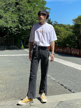 「MR.GENTLEMAN（ミスタージェントルマン）のアイテム」を使った、Ryoさん（メンズ・172cm）の夏コーディネート