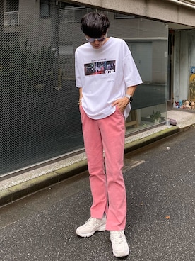 「Steven Alan（スティーブンアラン）のアイテム（スニーカー）」を使った、Ryoさん（メンズ・172cm）の夏コーディネート
