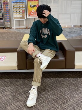 「ROSTER SOX（ロスターソックス）のアイテム（レッグウェア）」を使った、Ryoさん（メンズ・172cm）の秋コーディネート