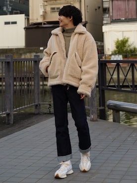 「Alpha Industries（アルファインダストリーズ）のアイテム」を使った、Ryoさん（メンズ・172cm）の秋コーディネート