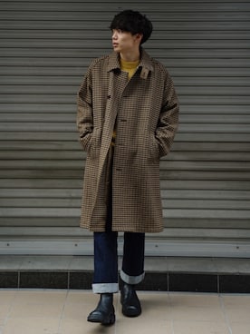「Steven Alan（スティーブンアラン）のアイテム（ブーツ）」を使った、Ryoさん（メンズ・172cm）の冬コーディネート