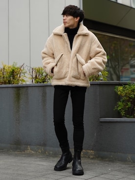 「Alpha Industries（アルファインダストリーズ）のアイテム」を使った、Ryoさん（メンズ・172cm）の冬コーディネート
