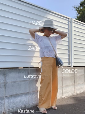 「Luftrobe（ルフトローブ）のアイテム」を使った、NAGIさん（レディース・148cm）の夏コーディネート