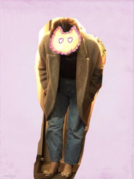 「ORiental TRaffic(ORiental TRaffic)」｜「アイテム（その他アウター）」を使った、ちはさん（レディース・166cm）の冬コーディネート