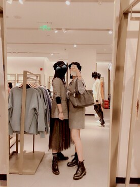 「通勤穿搭」｜「アイテム（その他シューズ）」を使った、林欲之さん（レディース・165cm）の秋コーディネート