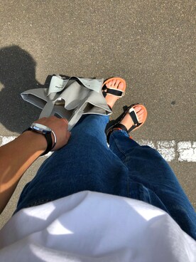 「MARGARET HOWEEL」｜「アイテム（アナログ腕時計）」を使った、t-shiさん（メンズ・173cm）の夏コーディネート