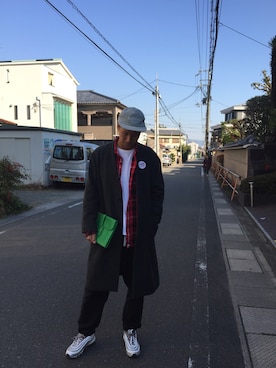 「URBAN RESEARCH（アーバンリサーチ）のアイテム（ダッフルコート）」を使った、Weng Tangさん（メンズ・178cm）の冬コーディネート