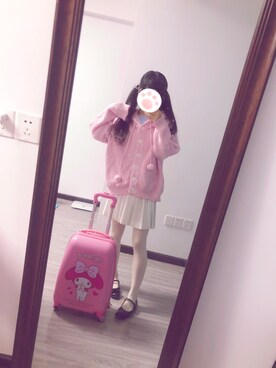 「粉紅色」｜-甜卡卡-さん（レディース・158cm）の秋コーディネート