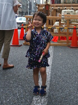 ななさん（キッズ・90cm）の夏コーディネート