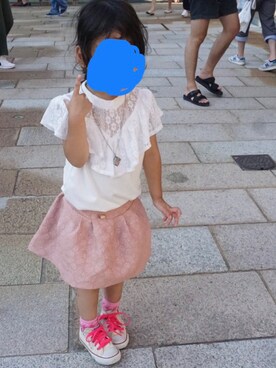 「アイテム（スカート）」を使った、ななさん（キッズ・100cm）の秋コーディネート
